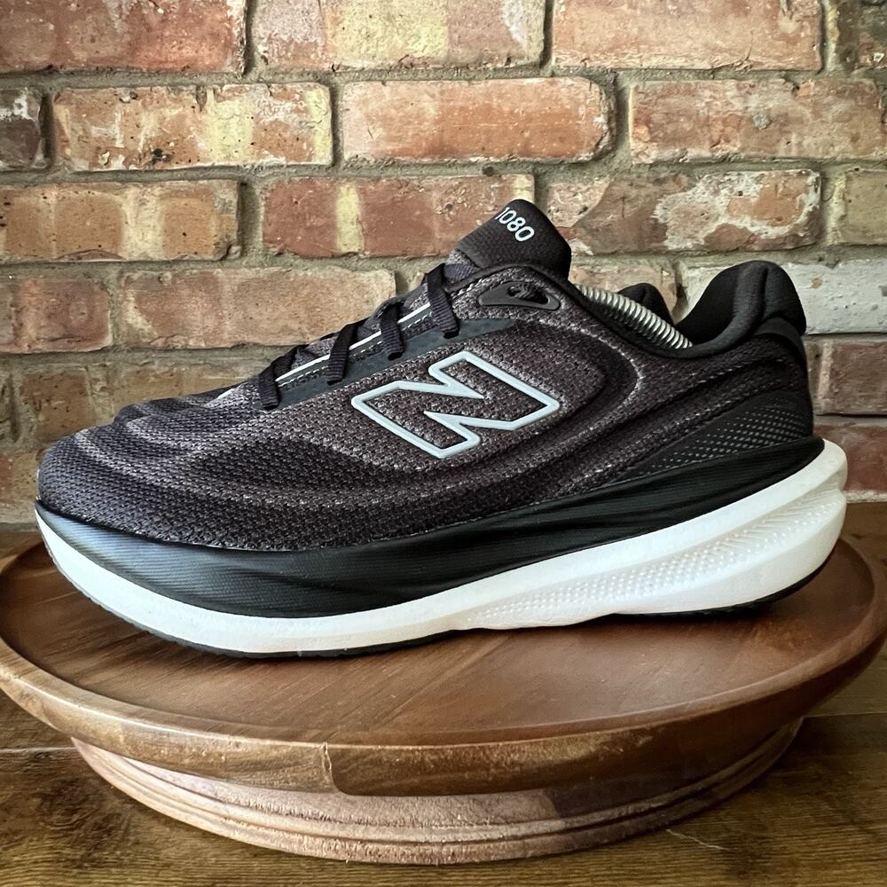 New Balance 1080v15 Womens 8.5 Black Neutral Soft Cushion Daily Running Shoes
